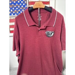 Mens George Alabama Crimson Tide 3XL Maroon Polo Shirt  Short Sleeve Casual Top